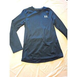 EUC Under Armour Fitted Cold Gear Long Sleeve Woman's Small Black Shirt